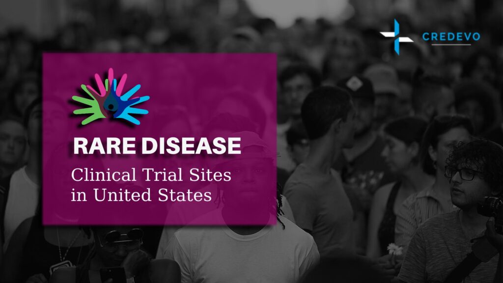 Clinical trial sites for rare diseases